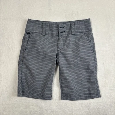 Y2K Roxy Plaid Chino Goth Skate Blue Shorts Capris Women's Size 5 - Image 1 of 4