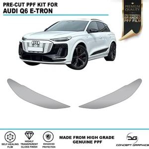 Headlights Stone Chip Guard PPF Paint Protection Film Kit for Audi Q6 E-Tron - Picture 1 of 4