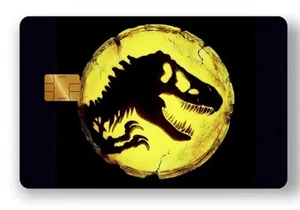 Jurassic Park Screen Print Debit/Credit Card Small Chips Skin Stickers - Picture 1 of 1