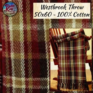 Westbrook Woven Throw 50"x60" or Rug 20"x30" - Picture 1 of 4