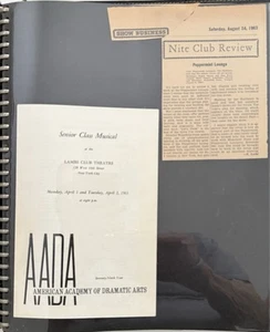 Libro de recortes Alan Johnson Broadway - AADA West Side Story, Spoleto, fotos montadas - Imagen 1 de 17