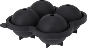 4er Silikon Eiswürfel Form XL Kugel - 6 cm - Eiskugel Eisball Schale rund groß - Bild 1 von 3