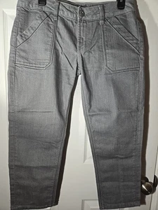 Y2K Womens Jeans Gray Size 30X23 Cropped Made In USA NWOT - Picture 1 of 9
