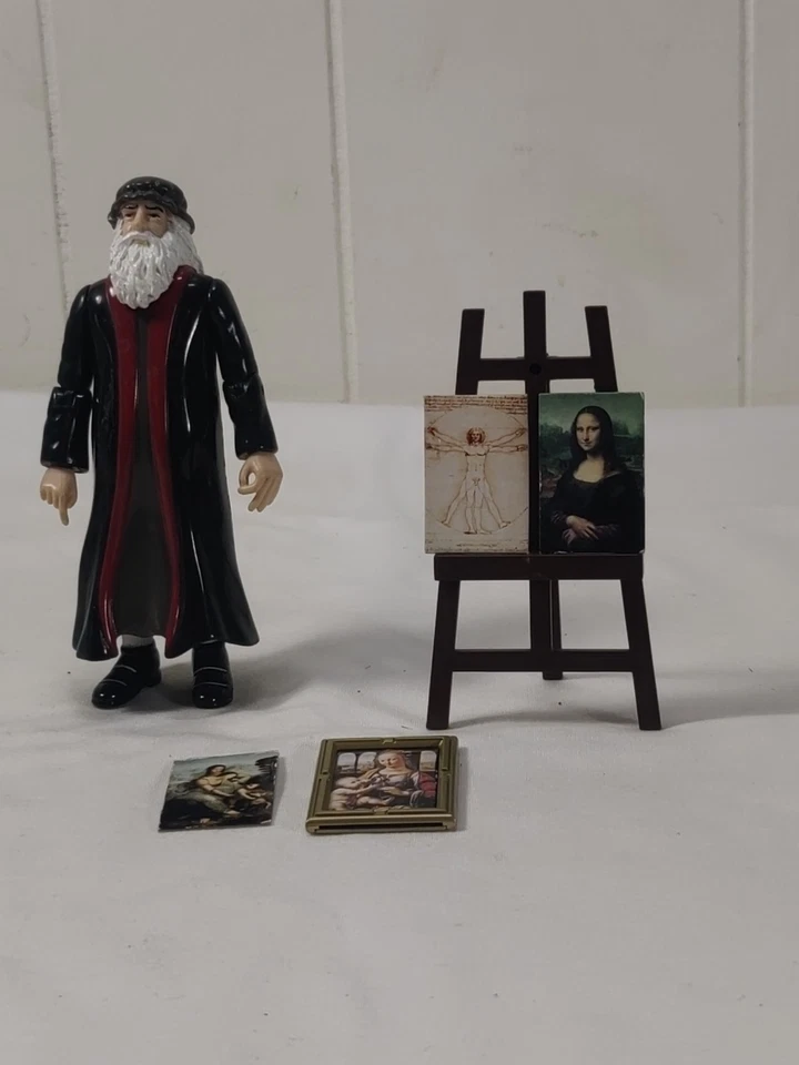 Pinturas de figuras de acción Accoutrements Leonardo Da Vinci 2005 Foto 1 de 4