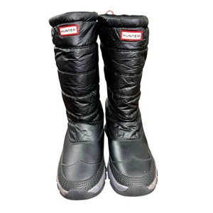 HUNTER MENS 11 PRE-OWNED INTREPID BUCKLE TALL SNOW BOOTS INSULATED WATERPROOF - Picture 1 of 14