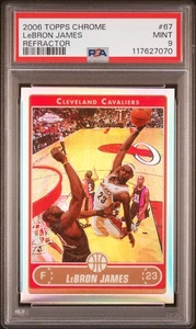 2006 Topps Chrome #67 Lebron James Refractor PSA 9 - Picture 1 of 2