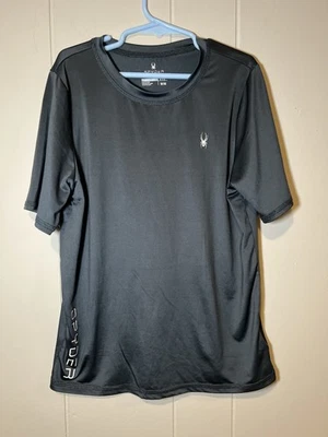 Camisa Spyder para niños talla mediana gris Foto 1 de 4