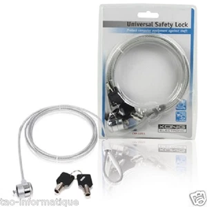 Pack Von 10 Schlösser Universal für Computer 1,8 Meterware - Bild 1 von 1