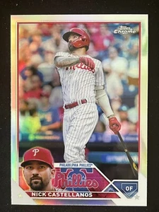 2023 Topps Chrome Refractor Nick Castellanos Philadelphia Phillies - Picture 1 of 1