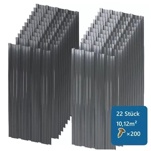 22x Profilblech Trapezblech Blech Metall Dachblech Stahlblech Dach Platten - Bild 1 von 18