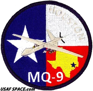 USAF 111TH ATTACK SQ -111 ATKS- MQ-9 Reaper ATTACK DRONE-HOUSTON TEXAS-VEL PATCH - Picture 1 of 2