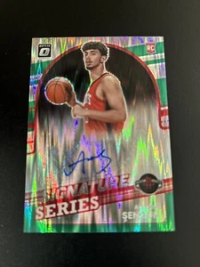Alperen Sengun 2022 Donruss Optic Signature Series Green Shock Prizm Rookie Auto - Picture 1 of 9