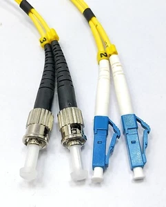 Duplex ST/UPC - LC / UPC Câble De Fibre Optique 3 MÈTRE - Photo 1/11