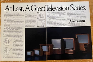 1983 Mitsubishi Television Vintage Print Ad - Ephemera 2 Full Page Color - Bild 1 von 3