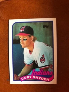 (100) Cory Snyder 1989 TOPPS Baseball cards #80 NM-Mint cond Cleveland Indians - Foto 1 di 2