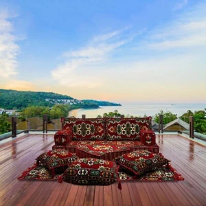 Terrassen-Palettensofa, Orientalisches Sofa, Sitzkissen, Orientalische Sitzecke - Bild 1 von 2