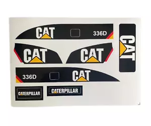 Huina CAT sticker set for 1580 excavator - Picture 1 of 4