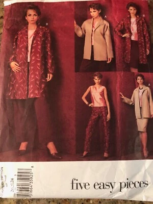 🌼 VOGUE #2706 - CHAQUETA FÁCIL SEÑORA - TOP - FALDA Y PANTALÓN PATRÓN 20-22-24 Foto 1 de 2