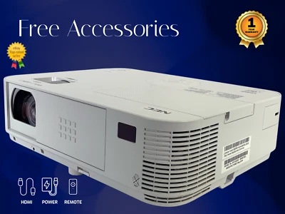 NEC NP-M322W Projektor DLP 3200 Lumen HD 1080p PC 3D Bereit Professionell Paket - Bild 1 von 4