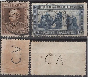FP0242 Perfin: C.V - Credito Veneto - Bild 1 von 1