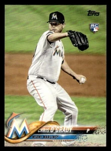 2018 Topps #531 Chris O'Grady Rookie Card Miami Marlins - Picture 1 of 2