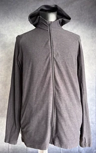 Lululemon Men's Stretch Full Zip Running Hooded Jacket Size XL Gray - Picture 1 of 9
