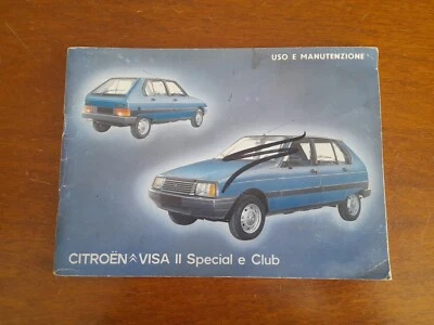 LB) Citroen libretto uso manutenzione VISA II SPECIAL E CLUB (9/1981)  - Immagine 1 di 4