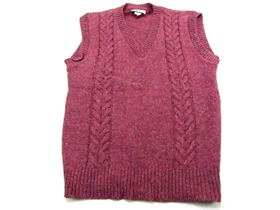 复古 REI 毛衣背心女士大号羊毛混纺户外 Gorpcore Grandma V 领 — 第 1/4 张图片