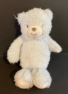 8.5" Carters Precious Firsts Plush Blue White Teddy Bear Baby Lovey Small 63139 - Image 1 of 2