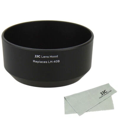 JJC Lens Hood Shade For Olympus M.ZUIKO DIGITAL 45mm 1:1.8 Black AS LH-40B - Image 1 of 4