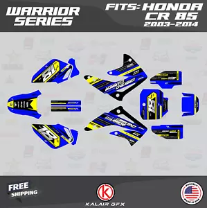 Kit de gráficos para Honda CR 85 2003-2014 CR85 azul guerrero - Imagen 1 de 6
