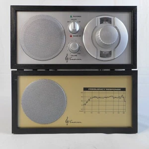 Emerson Model NR 31 AM/FM Stereo Radio with Satellite Speaker Tested FM Working - Picture 1 of 6