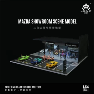 Diorama 1:64 Car Garage Model LED Car Showroom Parking Lot Scene Display Model - Picture 1 of 86