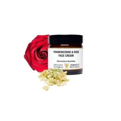 AMPHORA AROMATICS Weihrauch & Rose Gesichtscreme 60 ml. Pflegen mit Kräuterextrakten