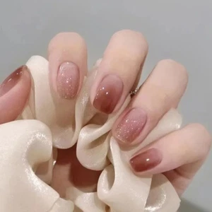 24 Pieces Artificial / Fake/False /Stick On Full Cover Nail Tips - Picture 1 of 3