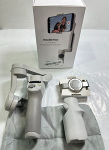 Insta360 Flow AI Powered Gimbal Selfie Stick Tripod Stabilizer - Gray