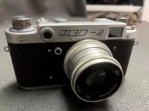 FED-2 35mm RF FILM CAMERA INDUSTAR-26m 5cm f/2.8 50mm LENS M39 L39 Leica - Bild 1 von 15