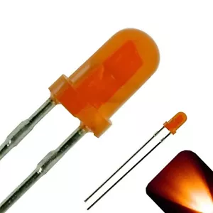 20 x LED 3 mm Ámbar Naranja Difundido Ultra Brillante Superior LEDs Luz RC Coche PC - Imagen 1 de 3