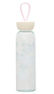 Starbucks SAKURA 2025 Silicone Strap Bottle Pale Blue 532ml JAPAN - Picture 1 of 7