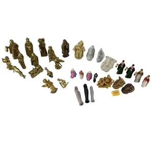 Miniatur Krippenfiguren verschiedene Posten Urlaub Weihnachten Basteln - Bild 1 von 14