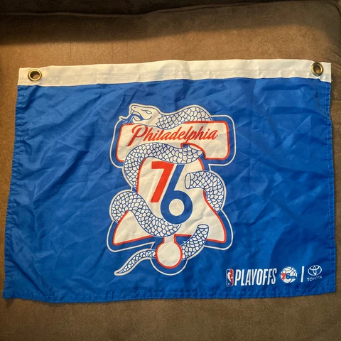 Philadelphia 76ers Sixers (Phila Unite) NBA Blue Flag Snake Liberty Bell Toyota Cover
