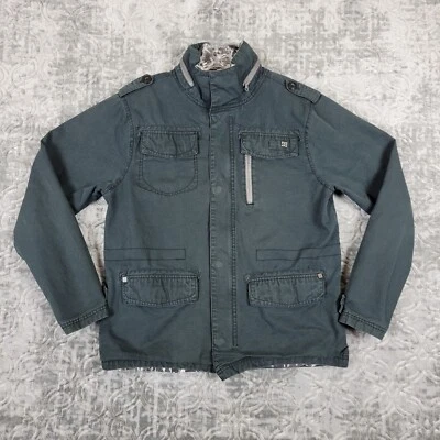 DC Skateboards Jacket Men's Medium Black Field Chore Coat Wilshire Canvas Zip - Image 1 of 4