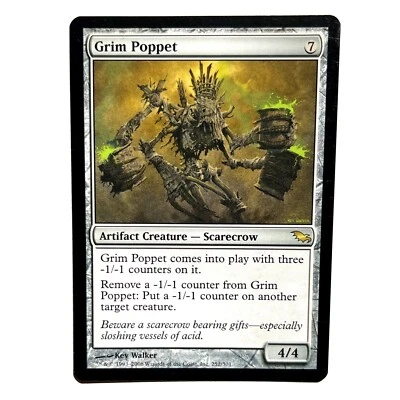 Grim Poppet NM Shadowmoor Rare MTG See Photos Magic the Gathering - Image 1 of 2