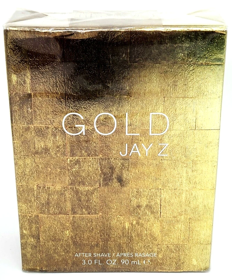 After Shave Jay Z Gold de Jay Z para hombre 3 fl oz sellado contra salpicaduras raro Foto 1 de 4