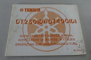 Suplemento Para Manual De Taller Yamaha DT 250 / 400 De 11/1976 - Imagen 1 de 1