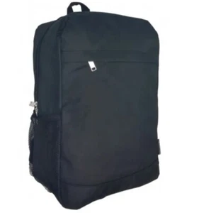 Black Water Resistant Backpack Rucksack Bag Sport Hiking School Work Travel Bag - Picture 1 of 2