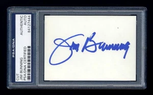 JIM BUNNING SIGNED MINT CUT PSA/DNA AUTOGRAPHED HOF TIGERS PHILADELPHIA PHILLIES - Picture 1 of 1
