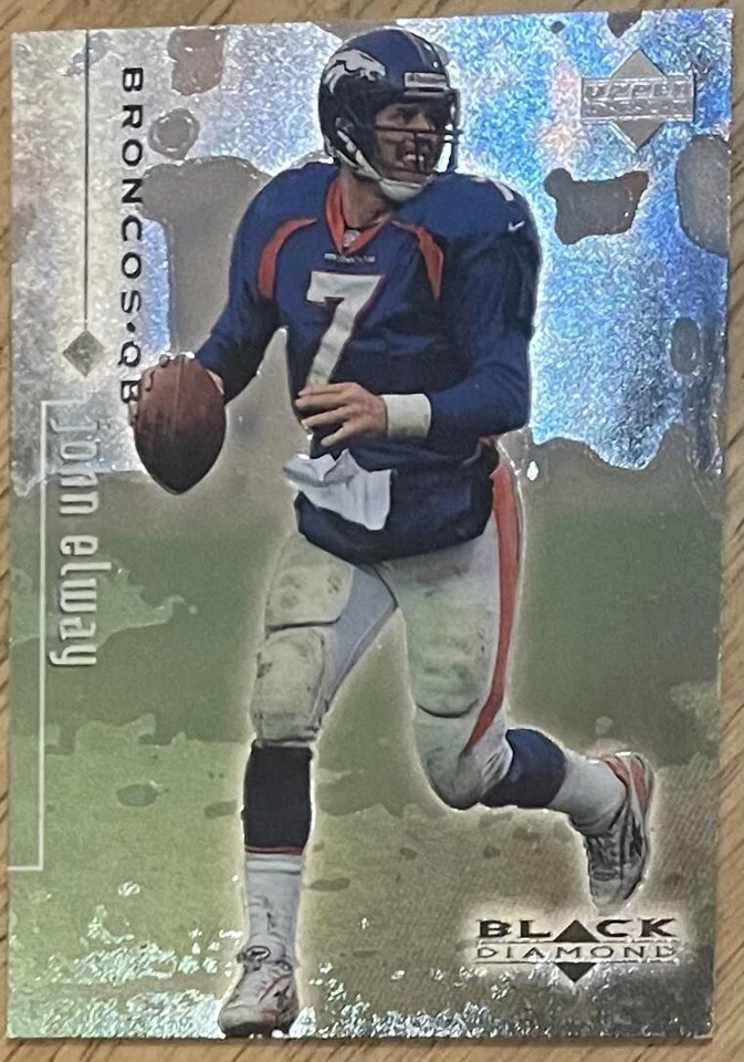 JOHN ELWAY, 1998 UPPER DECK BLACK DIAMOND CARD, NFL LEGEND ! - Image 1 of 1
