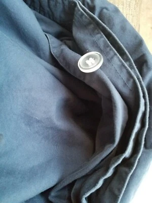 Cubierta de duver Pottery Barn PB Teen completa/queen de algodón azul marino Foto 1 de 3