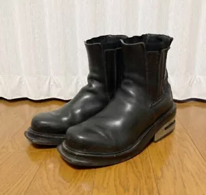 Dirk Bikkembergs Boots Side Gore Boots Leather Black Size 42 (27cm) From Japan - Picture 1 of 10